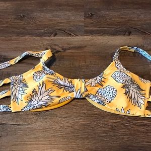 Pineapple bathing suit top